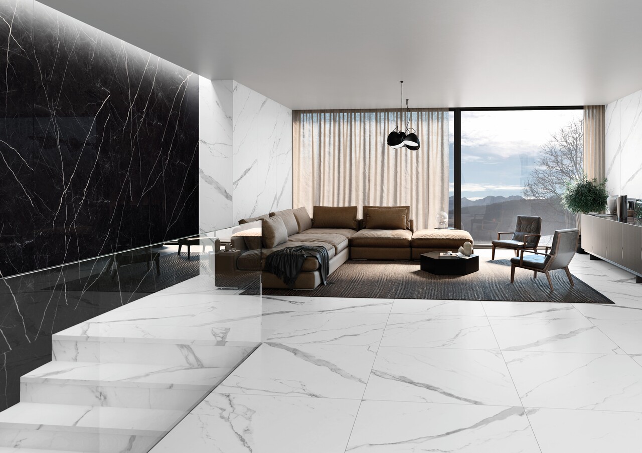 La noblesse du marbre, la facilité d'entretien du carrelage